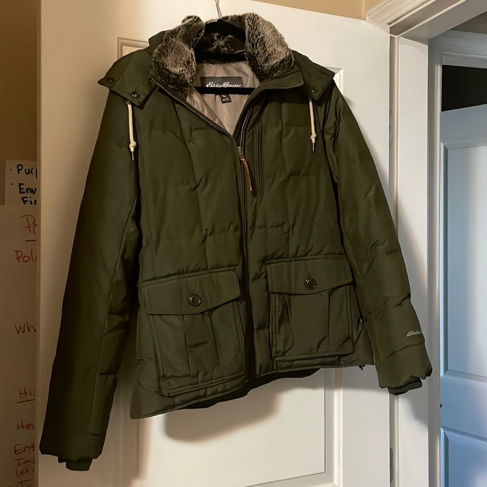 Eddie Bauer puffer bomber jacket